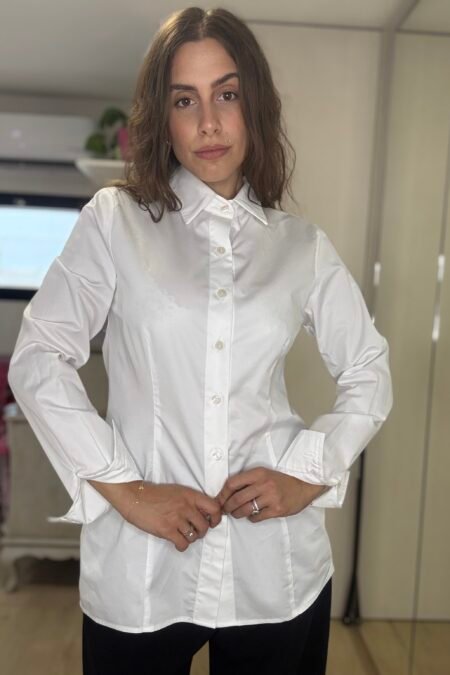 Fitted shirt white/CKontova πουκάμισο