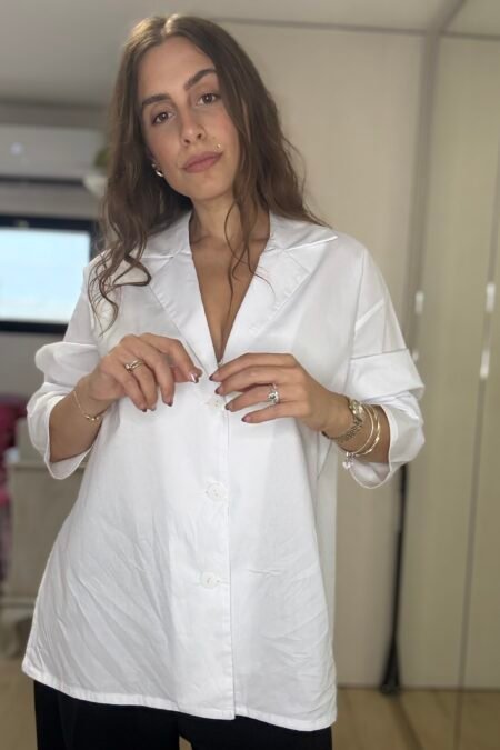 Lapel shirt white/CKontova πουκάμισο