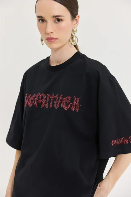 Cheetah Black T-Shirt (Metal Vibes)/Hemithea t-shirt