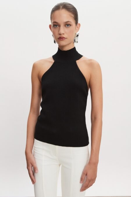 Heaven knitted top black/Nadia Rapti top