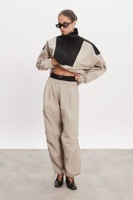 Paolo trackpants greige/Nadia Rapti παντελόνι