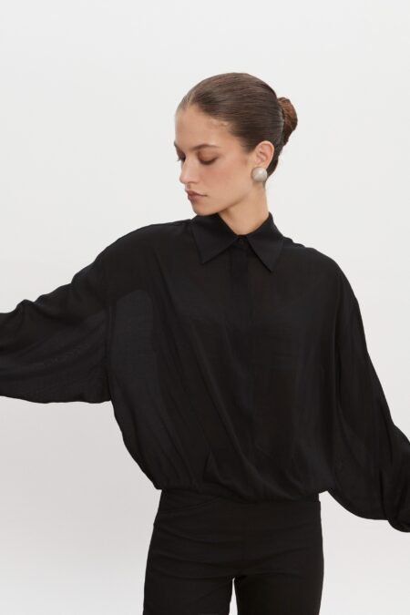 Euphoria shirt black/Nadia Rapti πουκάμισο
