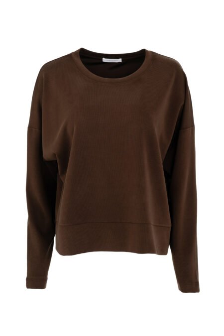 Heavy rib sandwashed top dark brown/Philosophy μπλούζα (BL12079)