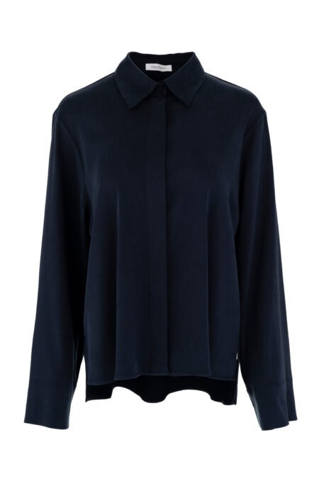 Satin sandwashed shirt dark blue/Philosophy πουκάμισο (SH77294)