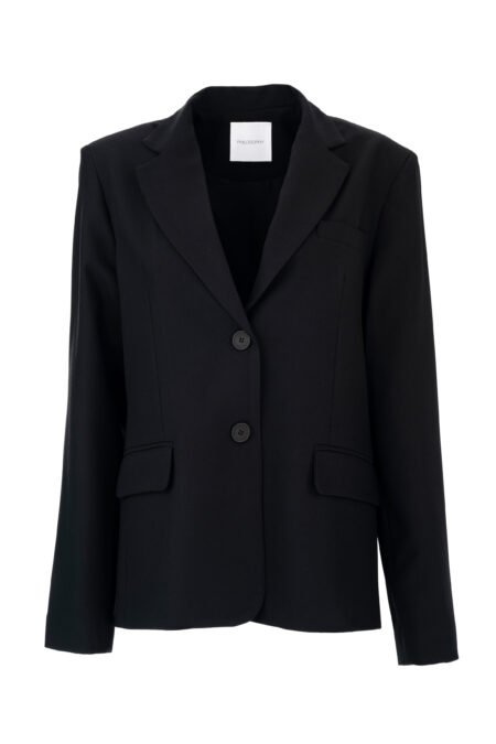 T/R slim blazer black/Philosophy σακάκι (JK88173)
