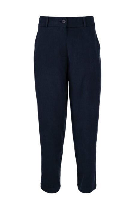 Satin sandwashed regular pants dark blue/Philosophy παντελόνι (TR44631)