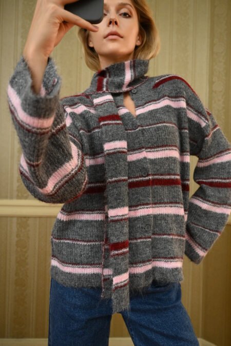 Cardigan stripes 009 grey/ Boom ζακέτα