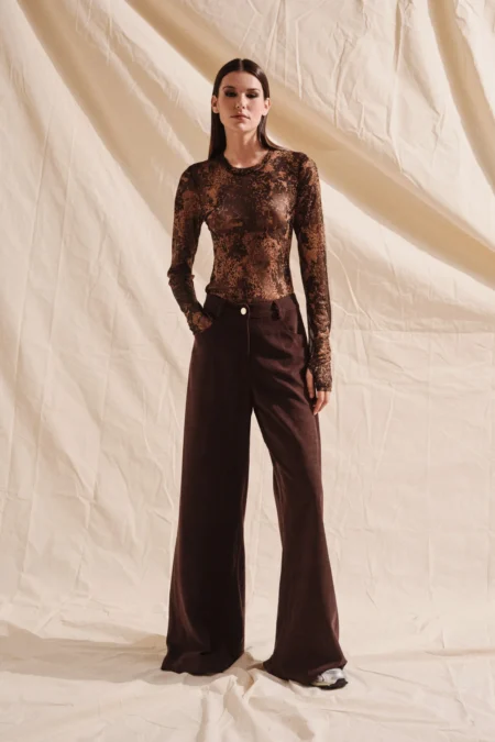 Salem Pants (Dark Brown)/Hemithea παντελόνι