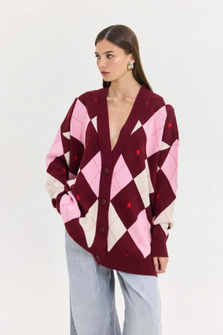 Whiskey Sour Cardigan (Bordeaux)/Hemithea ζακέτα