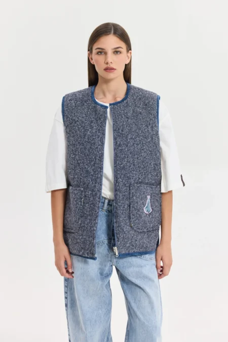 Titan Vest (Grey)/Hemithea καπιτονέ γιλέκο