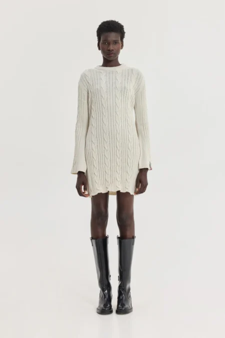 Aludra Knitted Dress (Beige)/Hemithea φόρεμα