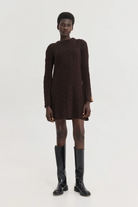 Aludra Knitted Dress (Brown)Hemithea φόρεμα