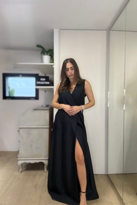 Elegant dress black/CKontova φόρεμα