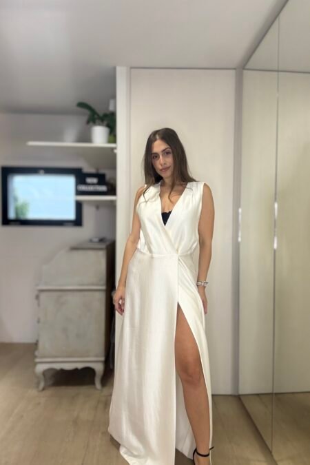 Elegant dress white/CKontova φόρεμα