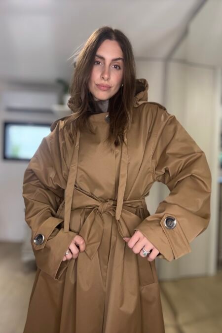 Linear trench coat tan/CKontova καπαρντίνα