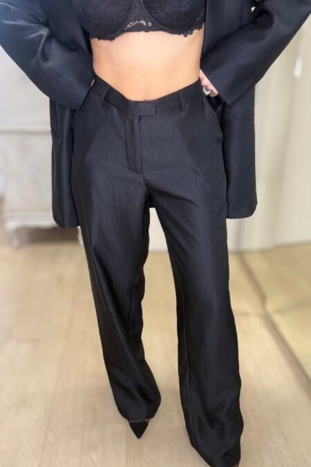 Elegant high waist pants black/CKontova παντελόνι