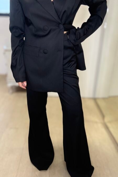 Bold wide leg flared pants/CKontova παντελόνι