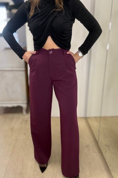 Pablo pants deep purple/New Age παντελόνι