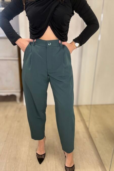 Pablo pants dark green/New Age παντελόνι
