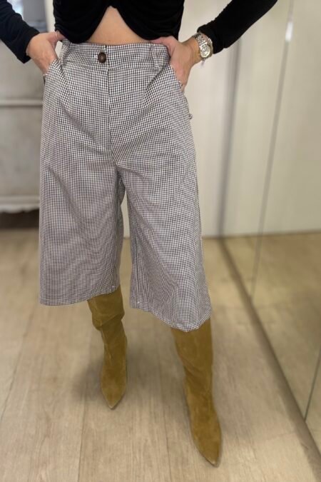 Torino bermuda small plaid beige/New Age βερμούδα