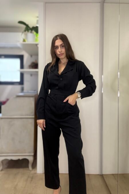 Denise jumpsuit black/New Age ολόσωμη φόρμα