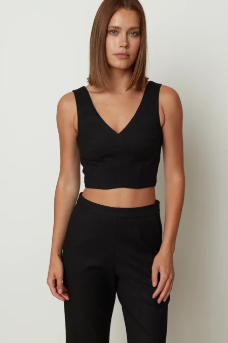 Bold crop top black/CKontova top