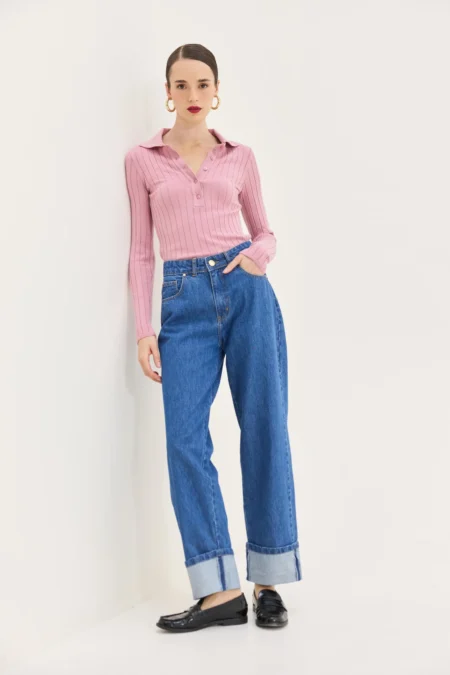 Virgo Denim Pants (Mid Blue)/Hemithea παντελόνι