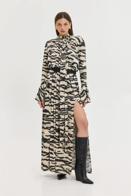 Peony Dress (Zebra Beige)/Hemithea φόρεμα
