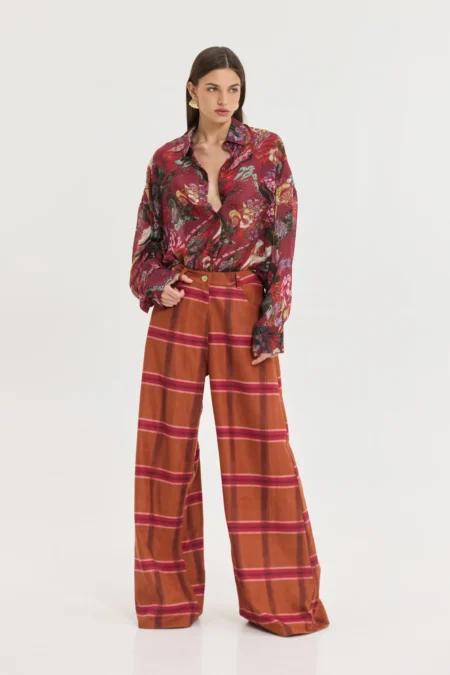 Salem Pants (Plaid)/Hemithea παντελόνι