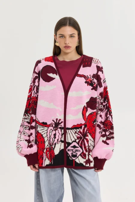 Old Fashioned Cardigan (Pink)/Hemithea ζακέτα