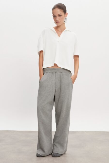 Jazz polo blouse w/m white/Nadia Rapti μπλούζα