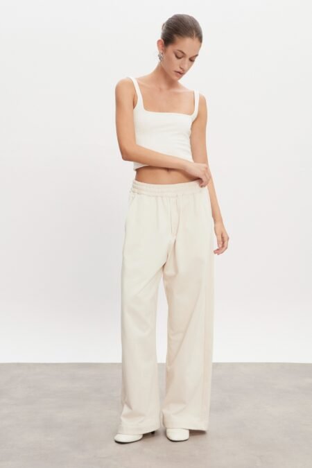 Zen trackpants ecru w/m/Nadia Rapti παντελόνι φόρμα